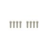 JM8098-8P Valve Covers, Fab. Alum., Short Bolt w/ Holes Ford FE, Polished - image 2