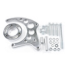 JM9121P Alternator 10SI Bracket, Aluminum SBC High-Mount Long Water Pump, Polished - image 1