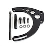 JM9133BK Alternator 10SI Bracket, Aluminum BBC Mid-Mount Long Water Pump, Black