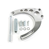 JM9133P Alternator 10SI Bracket, Aluminum BBC Mid-Mount Long Water Pump, Polished