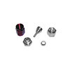 COMPRESSION FITTING FOR BLACK NXL LINE. INCLUDES COMPRESSION FITTING HOSE INSERT AND RED B-NUT. - image 1