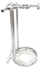 Stand-Up Billet Aluminum Bottle Bracket, Flat Mount, for (1) 10 lb. Bottle - image 1