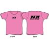 Pink T-Shirt with Black NX Logo Front and Back XXXL - image 1