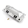 MidRise Air Intake Manifold Small Block Chevy 350 Vortec - Machine Polished Finish - image 4