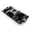 MidRise Air Intake Manifold Small Block Chevy 350 Vortec [Black Finish] - image 2