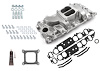 1-147-017 LowRise Intake Manifold Kit for Big Block Chevy 454 ci, Oval Port - Machine Polished Finish - image 1