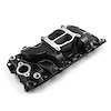 LowRise Intake Manifold Big Block Chevy 454 Oval Port - Black Finish