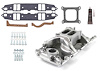 1-147-029K MidRise Intake Manifold Kit for Small Block Mopar 318/340/360 ci, Magnum V8 - Polished Finish - image 1