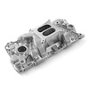 1-147-032 Chevy SBC 350 MidRise Aluminum Intake Manifold Machine Polished - image 1