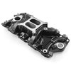 LowRise-Plus Intake Manifold 1957-1995 Small Block Chevy 350 - Black Finish - image 2