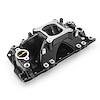1-147-084 Chevy SBC 350 HiRise EFI 1957-95 Inj Ports Intake Manifold Black - image 1