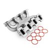 1-147-105-02 Chevy GM LS3 MidRise Air Dual Plane 4150 Carby Manifold Machine Polished - image 3