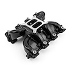 1-147-105-03 Chevy GM LS3 MidRise Air Dual Plane 4150 Carby Manifold Black - image 1