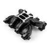 1-147-105-03 Chevy GM LS3 MidRise Air Dual Plane 4150 Carby Manifold Black - image 2