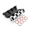 1-147-105-03 Chevy GM LS3 MidRise Air Dual Plane 4150 Carby Manifold Black - image 3