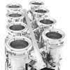 CHEVY BBC 454 DOWNDRAFT 8 STACK EFI INTAKE MANIFOLD POLISHED - image 2