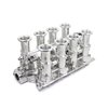 FORD 351W WINDSOR DOWNDRAFT 8 STACK EFI INTAKE MANIFOLD POLISHED - image 2