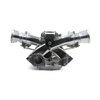 FORD 351W WINDSOR SIDEDRAFT 8 STACK EFI INTAKE MANIFOLD SYSTEM COMPLETE POLISHED - image 3