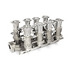 Downdraft EFI Stack Intake Manifold - Small Block Ford 260, 289, 302W Fuel Injected - Satin - image 1