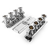 Complete Downdraft EFI Stack Intake Manifold System [Chevy LS1 Fuel Injected] Polished - image 1