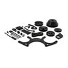 Billet Aluminum Serpentine Pulley Kit Small Block Chevy [Black] - image 2