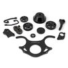 1-415-002-02 Chevy BBC 454 Aluminum Serpentine Complete Engine Pulley Kit Black - image 3