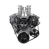 Complete Engine Drive Accessory Kit for Small Block Chevy 350 - Anodized Black - image 1