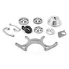 1-673-001-02 Aluminum Complete Serpentine Belt Drive System Kit for Small Block Chevy 350 [Polished] - image 3