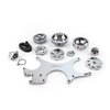 1-673-003-01 Ford SB 289 302 351w Aluminum Complete Serpentine Belt Drive System Kit Polished - image 3
