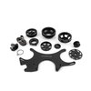 1-673-003-02 Ford SB 289 302 351w Aluminum Complete Serpentine Belt Drive System Kit Black - image 3