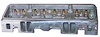 Small Block Chevy Alloy Heads Late Vortec 64cc / 185cc Bare Head - image 1