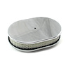 12 x 2 Oval Plain Polished Aluminum Air Cleaner Kit - image 1