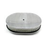 12 x 2 Oval Plain Polished Aluminum Air Cleaner Kit - image 2