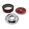 14 x 4 Washable Element Extreme Top w/Chrome Ring Dropped Base Air Cleaner Kit - image 2