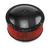 14 x 6 Washable Element Speedmaster Black Top Flat Base Air Cleaner Kit - image 1