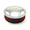 14 x 4 Washable Element Speedmaster Silver Top Flat Base Air Cleaner Kit - image 1