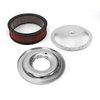 14 x 4 Washable Element Speedmaster Silver Top Flat Base Air Cleaner Kit - image 2