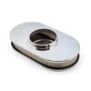 PCE104.1010.01 Oval Flamed Air Cleaner Kit 15 in. L x 2 in. H x 8 3/8 in. W [Polished] - image 2