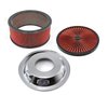 14 x 6 Washable Element Extreme Top w/Black Ring Dropped Base Air Cleaner Kit - image 2