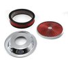 14 x 3 Washable Element Extreme Top w/Chrome Ring Dropped Base Air Cleaner Kit - image 2