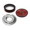 14 x 3 Washable Element Extreme Top w/Black Ring Flat Base Air Cleaner Kit - image 2