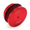 PCE104.1086 6 in. x 2 in. Washable Filter Billet Aluminum Air Cleaner Assembly Kit - Red - image 2