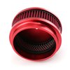 PCE104.1086 6 in. x 2 in. Washable Filter Billet Aluminum Air Cleaner Assembly Kit - Red - image 4
