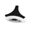 Air Cleaner Nut 5/16-18 Large Black and Chrome - image 1