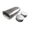 Polished Aluminum Dual Carburetor Hilborn Style Hood Scoop - image 2