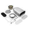 Polished Aluminum Single Carburetor Hilborn Style Hood Scoop - image 4