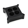 2 Phenolic / Bakelite Carburetor Spacer Square Bore 4 Port - image 1