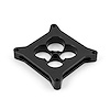 1" Carburetor Spacer Square Bore 4 Port - Black - image 1