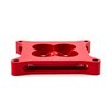 1" Carburetor Spacer Square Bore 4 Port - Red - image 3