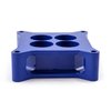 2 in. Carburetor Spacer Square Bore 4 Port Blue - image 4